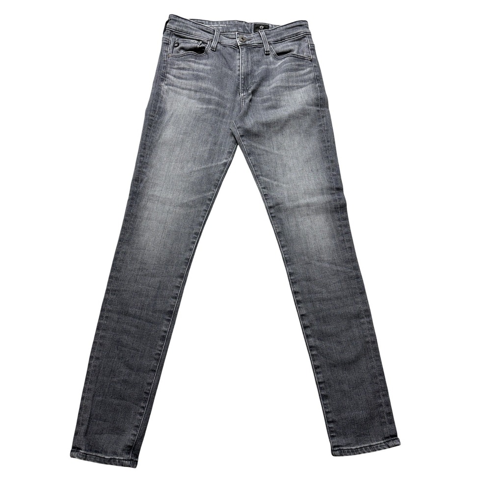 AG Adriano Goldschmied Farrah Skinny Ankle Jeans Womens 26R Gray Stretch